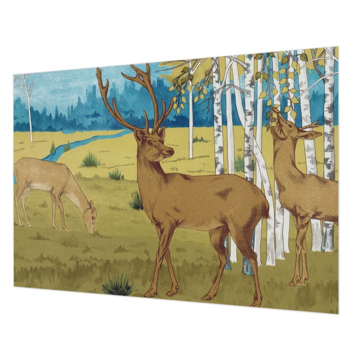 Tapéta Falra, Wallfluent, Erdő harmóniája, Zöld, 208 x 146 cm, Vlies, Modern Dizájn, 010100060040000285499