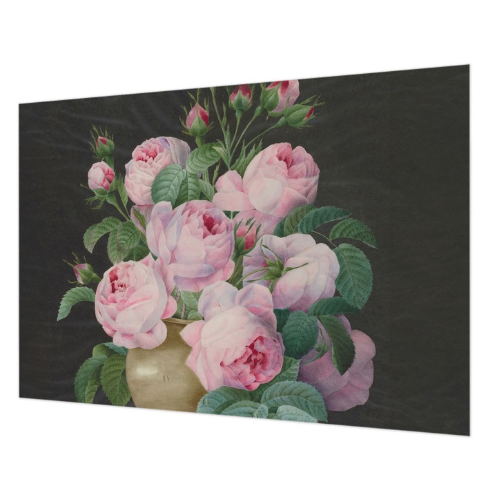 Fotótapéta Falra, Wallfluent, Virágos elegancia, Fekete és fehér, 208 x 146 cm, Vlies, Öko, 010100060040000285517