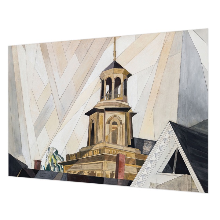 Fotótapéta De Perete, Wallfluent, Turn arhitectural, Alb, 312 x 219 cm, Elegant, Pentru Dormitor, Bucatarie, 010100060080000285589