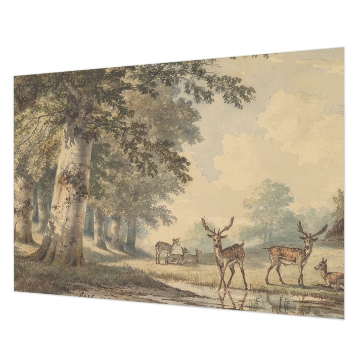 Tapéta Falra, Wallfluent, Erdő békéje, Bézs, 312 x 219 cm, Nem Szőtt, Klasszikus, 010100060080000285624