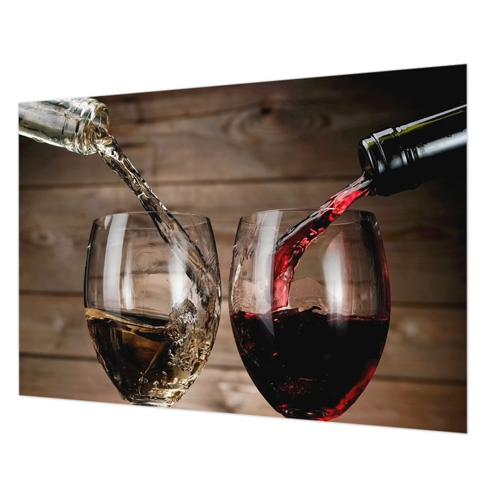 Fotótapéta Falra, Wallfluent, Pohár bor, Fekete, 208 x 146 cm, Vlies, Modern Tapétatekercs, 010100060040000007049