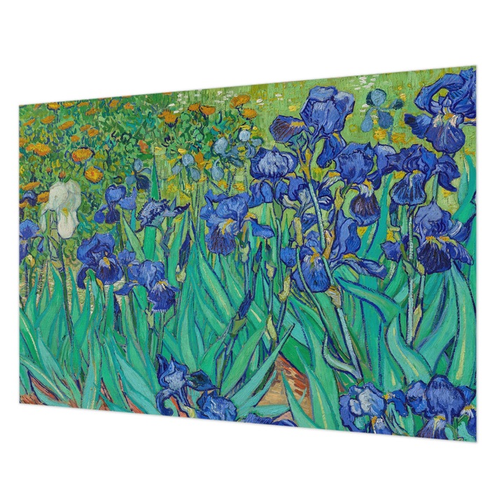 Tapéta Vlies Fali Dekoráció, Wallfluent, Kerti virágok, Kék, 208 x 146 cm, Nem Szőtt, Könnyen Felszerelhető, 010100060040000010617