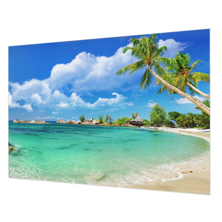 Dekor Tapéta, Wallfluent, Trópusi paradicsom, Kék, 208 x 146 cm, Vlies, Klasszikus, 010100060040000000845