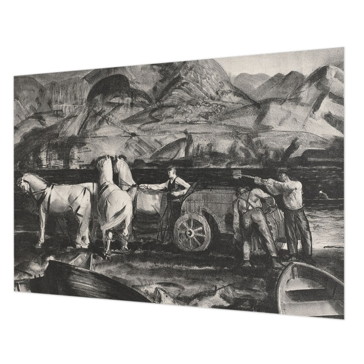 Fotótapéta De Perete, Wallfluent, Scena satului, Multicolor, 312 x 219 cm, Art Deco, Pentru Birou, 010100060080000285650