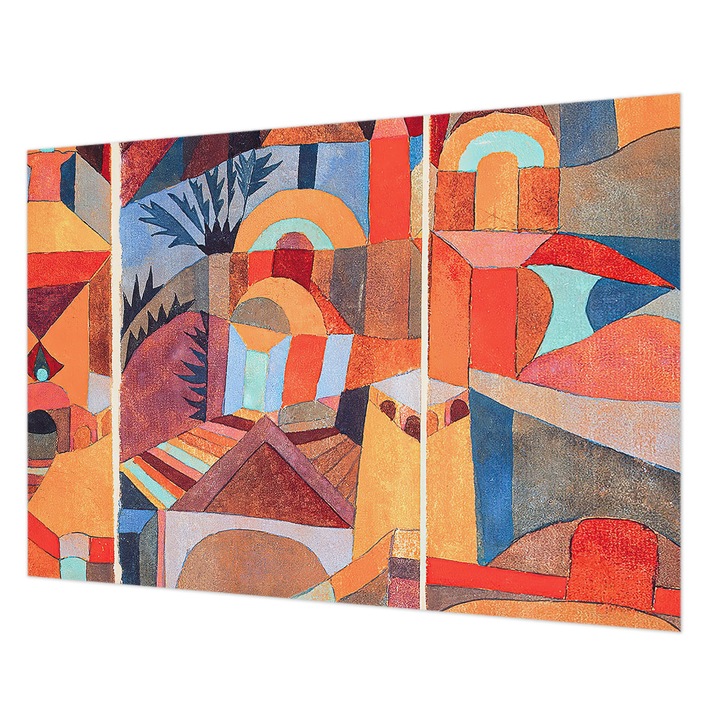 Dekor Tapéta, Wallfluent, Színes mozaik, Narancssárga, 208 x 146 cm, Vlies, Modern Belsőépítészeti Dekoráció, 010100060040000285467