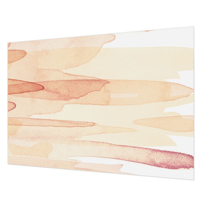 Dekor Tapéta, Wallfluent, Pasztell ecsetvonások, Bézs, 208 x 146 cm, Nem Szőtt, Modern Tapétatekercs, 010100060040000012093