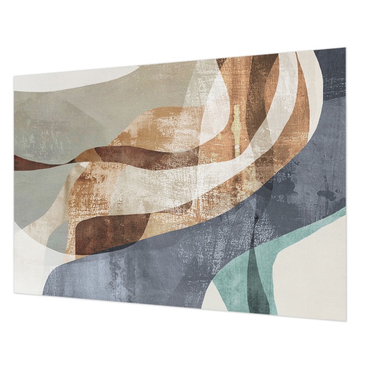 Tapéta Falra, Wallfluent, Absztrakt kompozíció, Szürke, 208 x 146 cm, Vlies, Előszobába, Hálószobába, 010100060040000282729