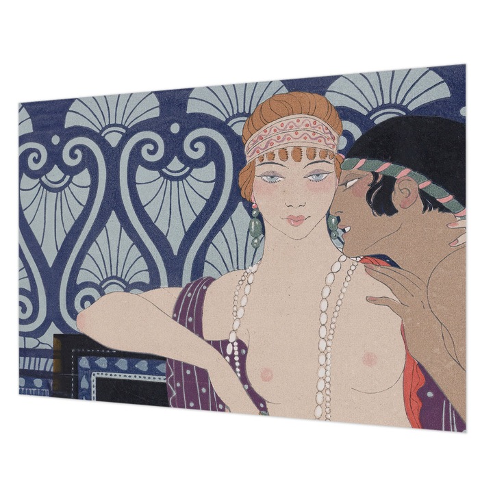 Fotótapéta Falra, Wallfluent, Művészpár, Tengerészkék, 208 x 146 cm, Vlies, Dekoráció, 010100060040000285540