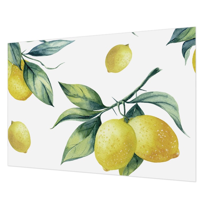 Fotótapéta Falra, Wallfluent, Citrom motívum, Sárga, 208 x 146 cm, Vlies, Klasszikus, 010100060040000007185