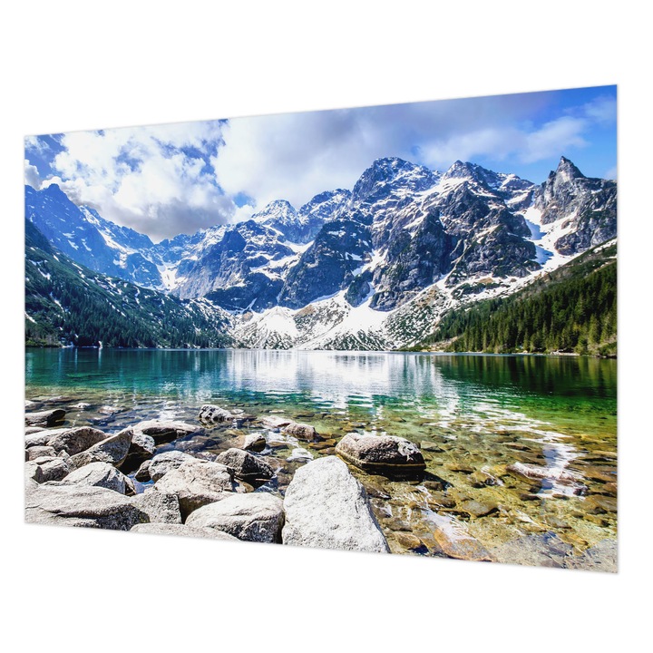 Fotótapéta Falra, Wallfluent, Hegyi táj, Kék, 208 x 146 cm, Nem Szőtt, Előszobába, Hálószobába, 010100060040000007611