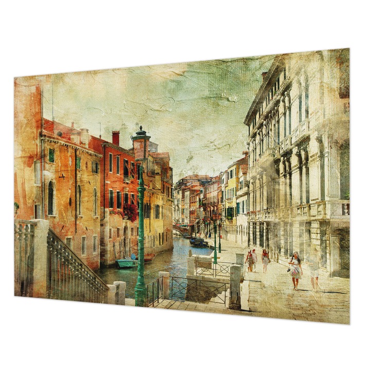 Fotótapéta Falra, Wallfluent, Városi benyomás, Narancssárga, 208 x 146 cm, Vlies, Élénk Színek, 010100060040000017429