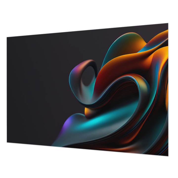 Tapet Vlies Pentru Perete, Wallfluent, Vartej colorat, Portocaliu, 312 x 219 cm, Elegant, Adeziv Puternic, 010100060080000075386