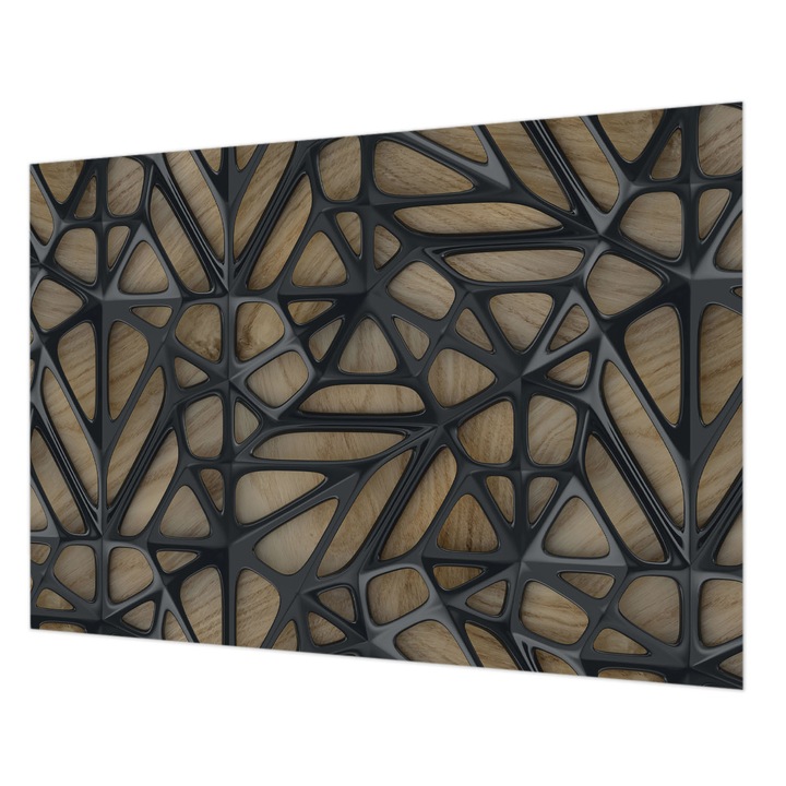 Tapéta Falra, Wallfluent, Fa háló, Bézs, 208 x 146 cm, Vlies, Klasszikus, 010100060040000056571