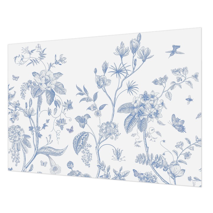 Fotótapéta Falra, Wallfluent, Virágminta, Fehér, 208 x 146 cm, Vlies, Modern Belsőépítészeti Dekoráció, 010100060040000282741