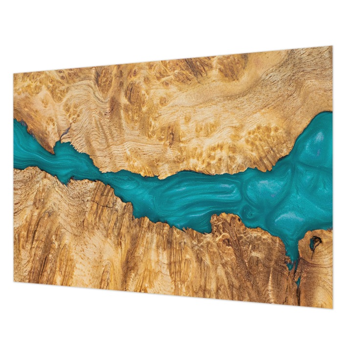 Tapéta Falra, Wallfluent, Fa és gyanta, Barna, 208 x 146 cm, Vlies, Modern Dizájn, 010100060040000282687