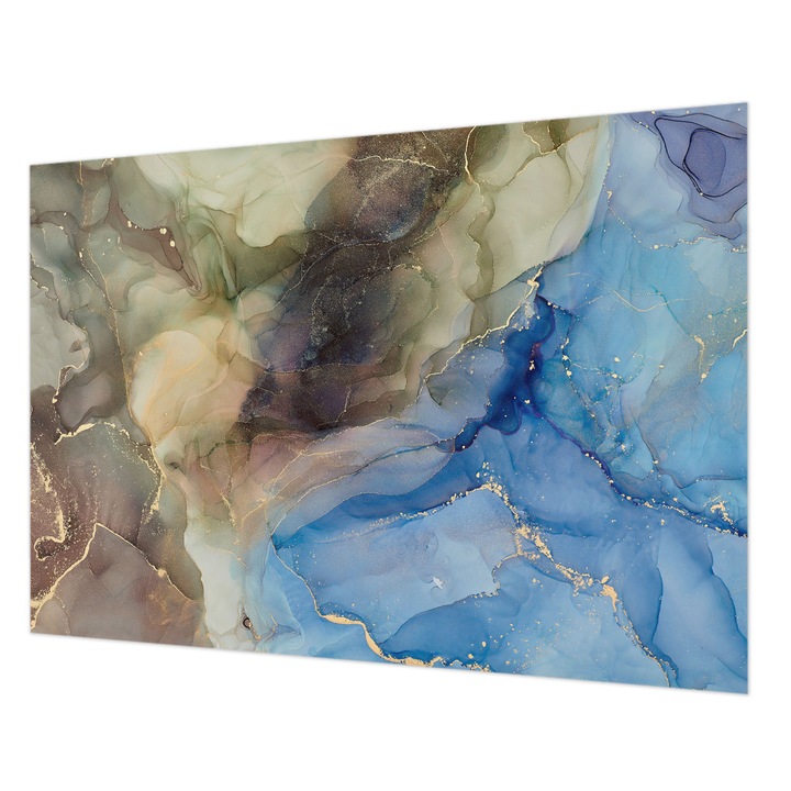 Rola Tapet Vlies De Perete, Wallfluent, Rezumat colorat, Maro, 312 x 219 cm, Art Deco, Ecologic, 010100060080000282552