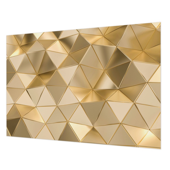 Tapéta Falra, Wallfluent, Háromszög alakú minták, Szürke, 208 x 146 cm, Vlies, Dekoráció, 010100060040000056591