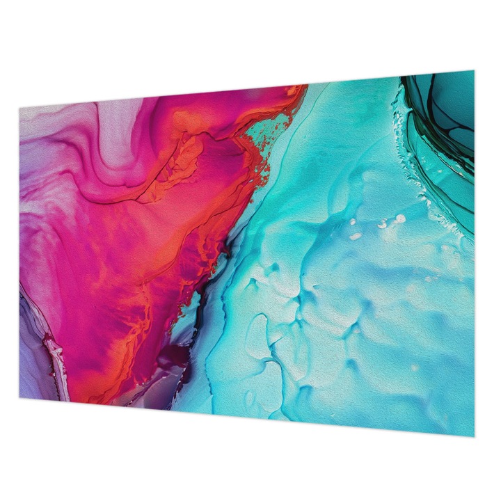 Dekor Tapéta, Wallfluent, Színes hullám, Lila, 152 x 104 cm, Nem Szőtt, Modern Dizájn, 010100060030000282566