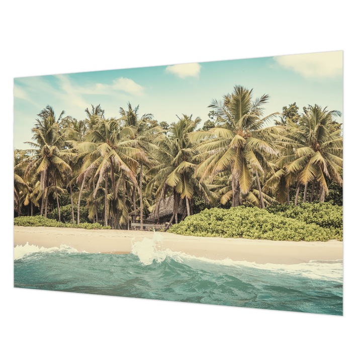 Fotótapéta Falra, Wallfluent, Trópusi strand, Zöld, 152 x 104 cm, Nem Szőtt, Klasszikus, 010100060030000284890