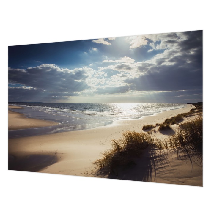 Tapéta Falra, Wallfluent, Sugárzó part, Kék, 152 x 104 cm, Vlies, Fali Dekoráció, 010100060030000285107