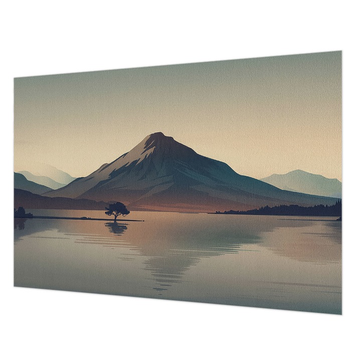 Fotótapéta Falra, Wallfluent, Hegyi táj, Szürke, 152 x 104 cm, Nem Szőtt, Modern Dizájn, 010100060030000285137