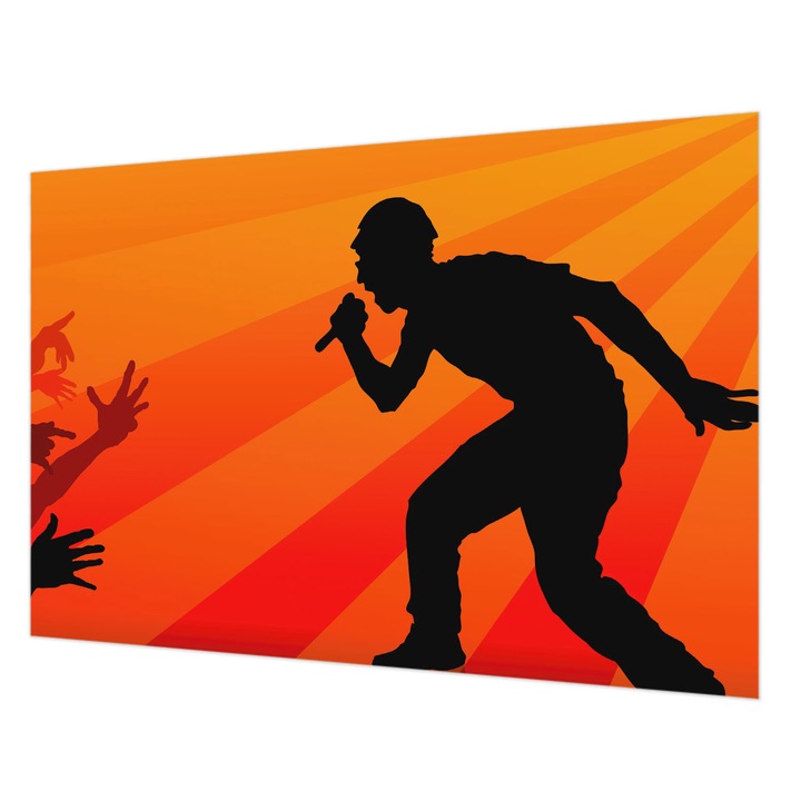 Tapéta Falra, Wallfluent, Ritmikus jelenet, Narancssárga, 152 x 104 cm, Nem Szőtt, Nappaliba, Szobába, 010100060030000285236