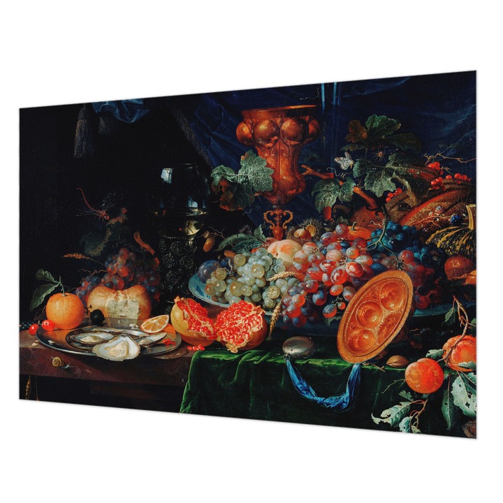 Dekor Tapéta, Wallfluent, Gyümölcsbőség, Fekete, 152 x 104 cm, Vlies, Nappaliba, Szobába, 010100060030000285206