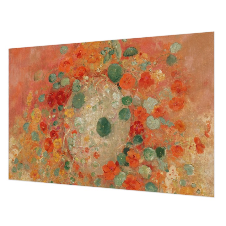 Tapéta Falra, Wallfluent, Absztrakt virágok, Narancssárga, 152 x 104 cm, Nem Szőtt, Könnyen Felszerelhető, 010100060030000285413