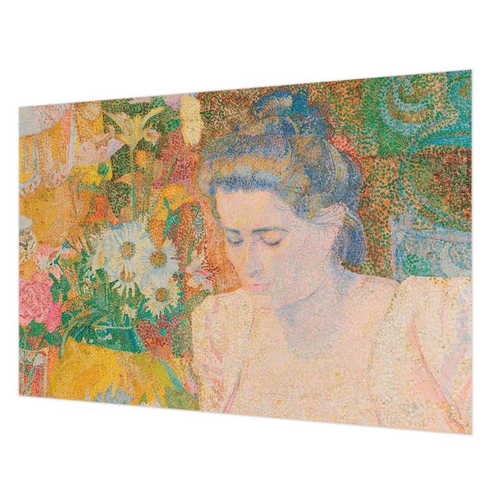 Tapéta Falra, Wallfluent, Virágportré, Sárga, 152 x 104 cm, Nem Szőtt, Stílusos, 010100060030000285604