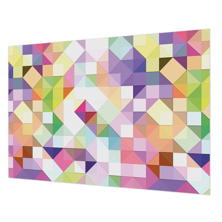 Fali Fotótapéta, Wallfluent, Forme colorate, Violet, 312 x 219 cm, Decorativ, Pentru Uz Intern, 010100060080000012941