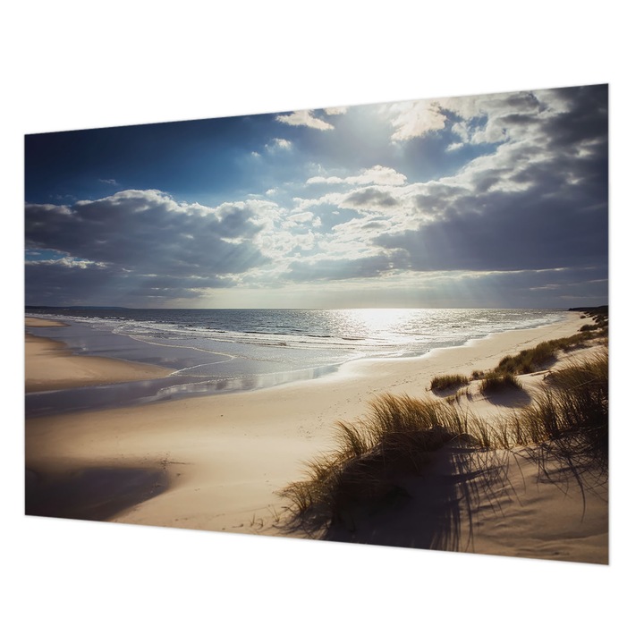 Tapéta Falra, Wallfluent, Sugárzó part, Kék, 208 x 146 cm, Vlies, Fali Dekoráció, 010100060040000285107