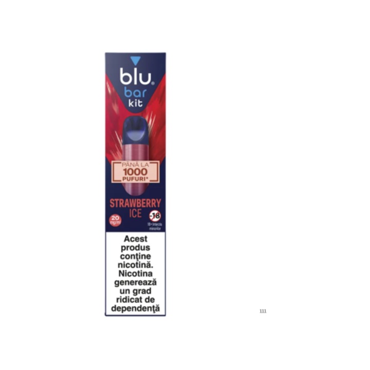 Rezerva tigara electronica Blu Pod, aroma capsuni cu gheata, 20 mg, set