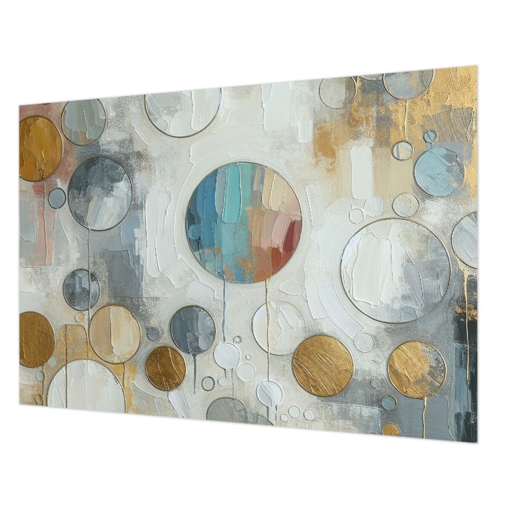 Tapéta Falra, Wallfluent, Geometriai körök, Szürke, 208 x 146 cm, Nem Szőtt, Klasszikus, 010100060040000282723