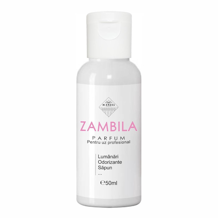 Parfum pentru lumanari KING Aroma ZAMBILA, uz profesional, 50 ml