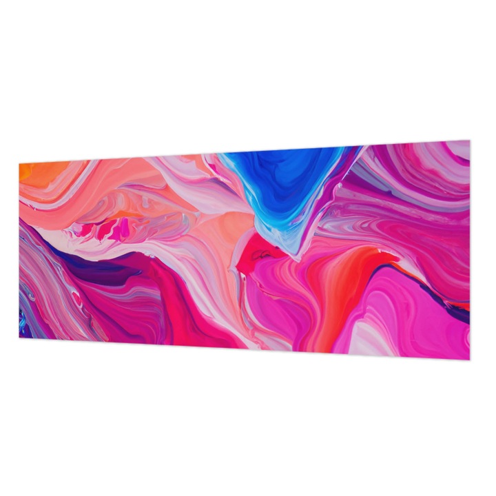 Modern Tapétatekercs De Perete, Wallfluent, Unde lichide, Roz, 250 x 104 cm, Decorativ, Lavabil, 010100060050000282567