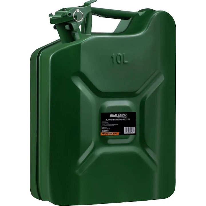 Canistra combustibil metalica, Kraft&Dele KD5441, 10L, verde