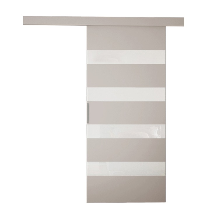 Usi glisante Melanie 80 V, MIRJAN 24, casmir / alb lacobel, 86x205x5, 1 cm