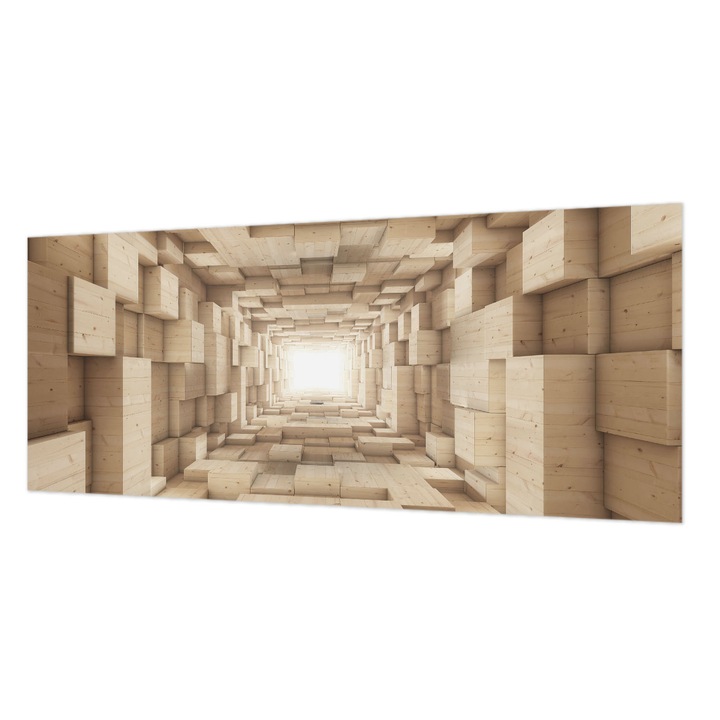 Tapéta Falra, Wallfluent, Fa alagút, Bézs, 250 x 104 cm, Nem Szőtt, Öko, 010100060050000285278