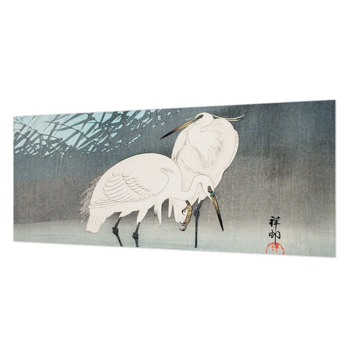 Fotótapéta Falra, Wallfluent, Kényes madarak, Kék, 250 x 104 cm, Vlies, Előszobába, Hálószobába, 010100060050000285661