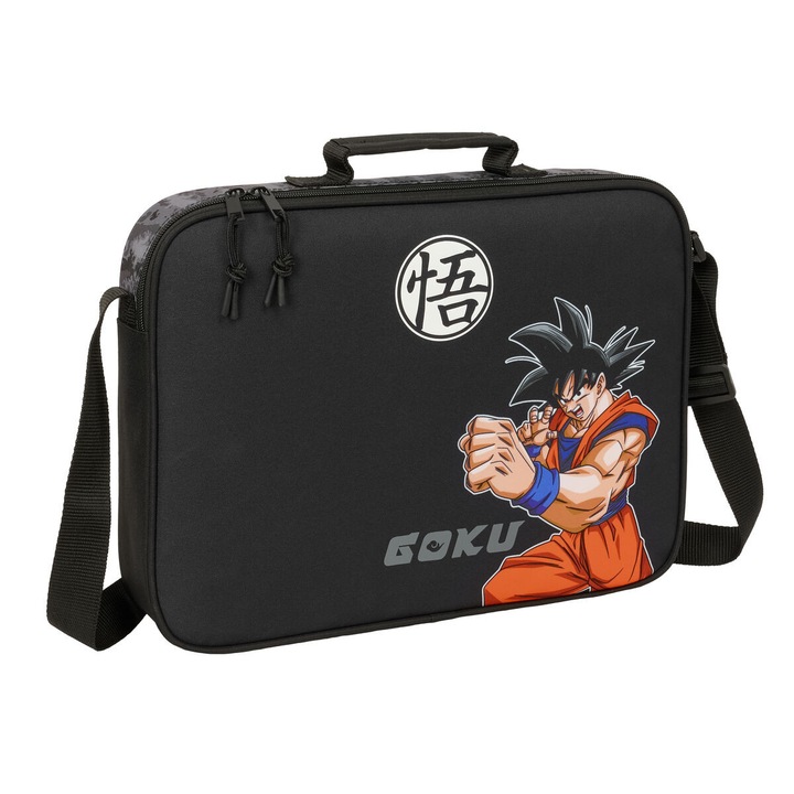 Ghiozdan Dragon Ball Negru 38 x 28 x 6 cm
