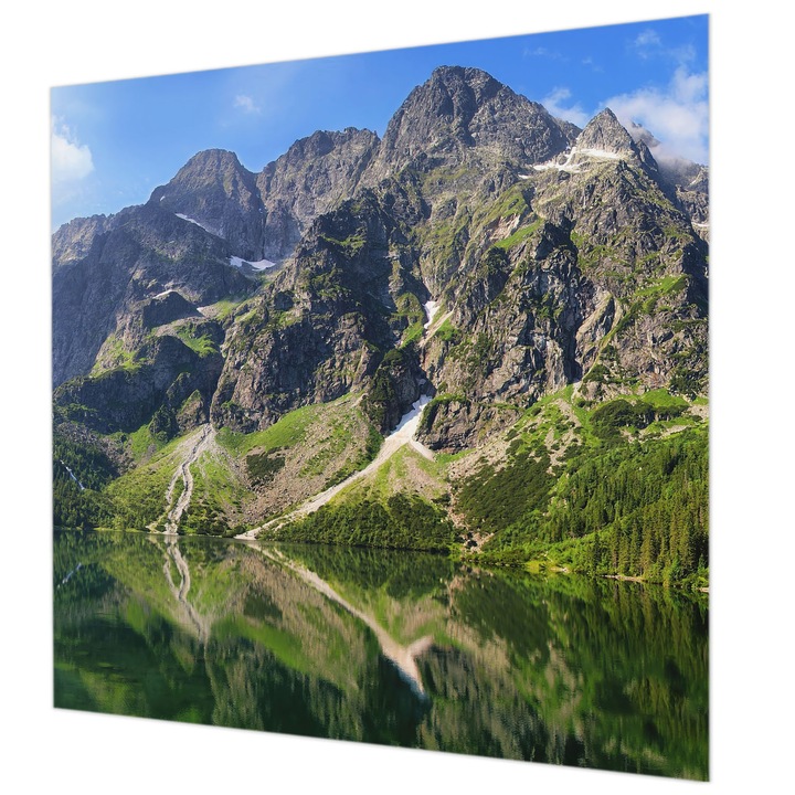 Fotótapéta De Perete, Wallfluent, Munti pitoresti, Albastru, 250 x 250 cm, Decorativ, Pentru Dormitor, Bucatarie, 010100060060000001811