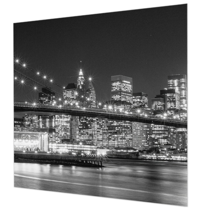 Fotótapéta De Perete, Wallfluent, Panorama nocturna, Multicolor, 250 x 250 cm, Elegant, Pentru Birou, 010100060060000009290