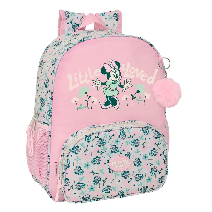 Ghiozdan Minnie Mouse Minty Roz 32 x 38 x 12 cm