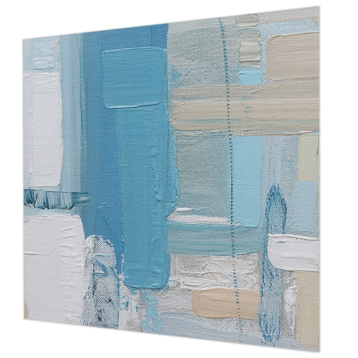 Tapet Vlies Pentru Perete, Wallfluent, Armonie moderna, Albastru, 250 x 250 cm, Art Deco, Culoare Intensa, 010100060060000284872