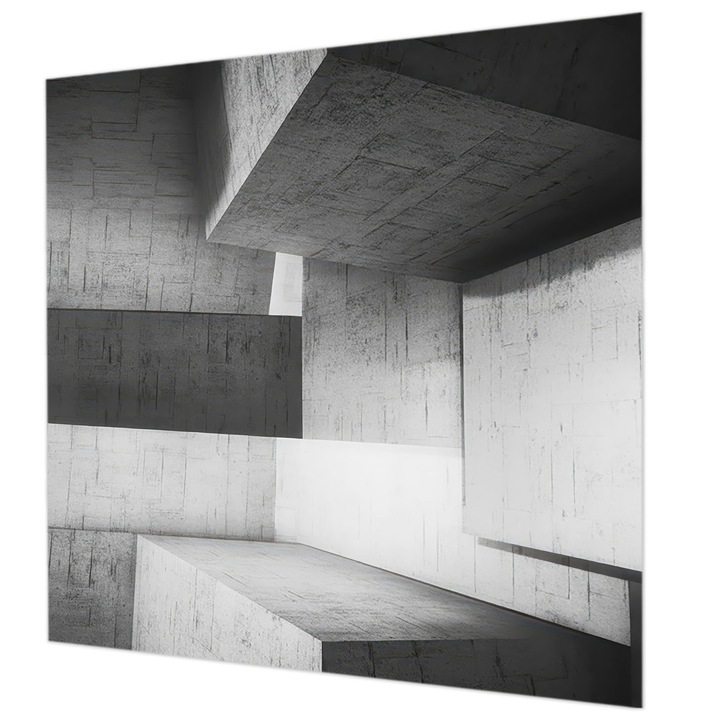 Vlies Fotótapéta De Perete, Wallfluent, Sculpturi geometrice, Alb, 250 x 250 cm, Elegant, Usor De Curatat, 010100060060000284886