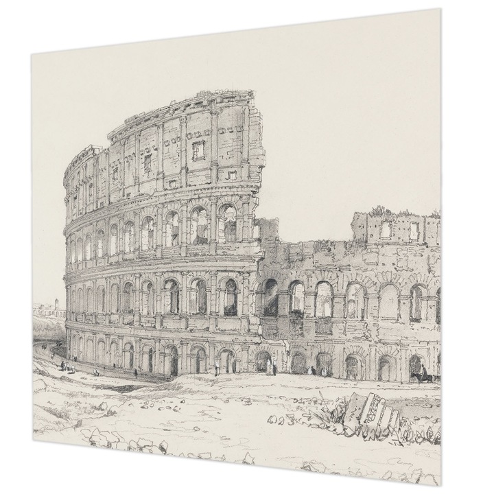 Fali Fotótapéta, Wallfluent, Ruine antice, Multicolor, 250 x 250 cm, Art Deco, Pentru Dormitor, Bucatarie, 010100060060000285201