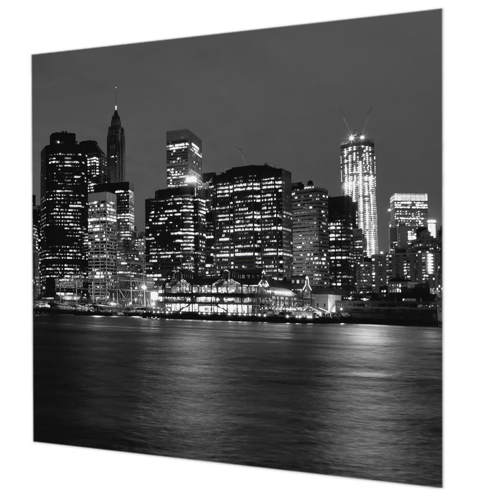 Fotótapéta Modern De Perete, Wallfluent, Metropola de noapte, Multicolor, 250 x 250 cm, Elegant, Pentru Birou, 010100060060000002142