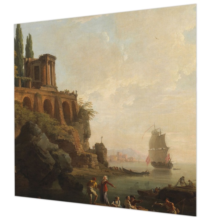 Rola Tapet Vlies De Perete, Wallfluent, Peisaj marin, Maro, 250 x 250 cm, Elegant, Adeziv Puternic, 010100060060000285407