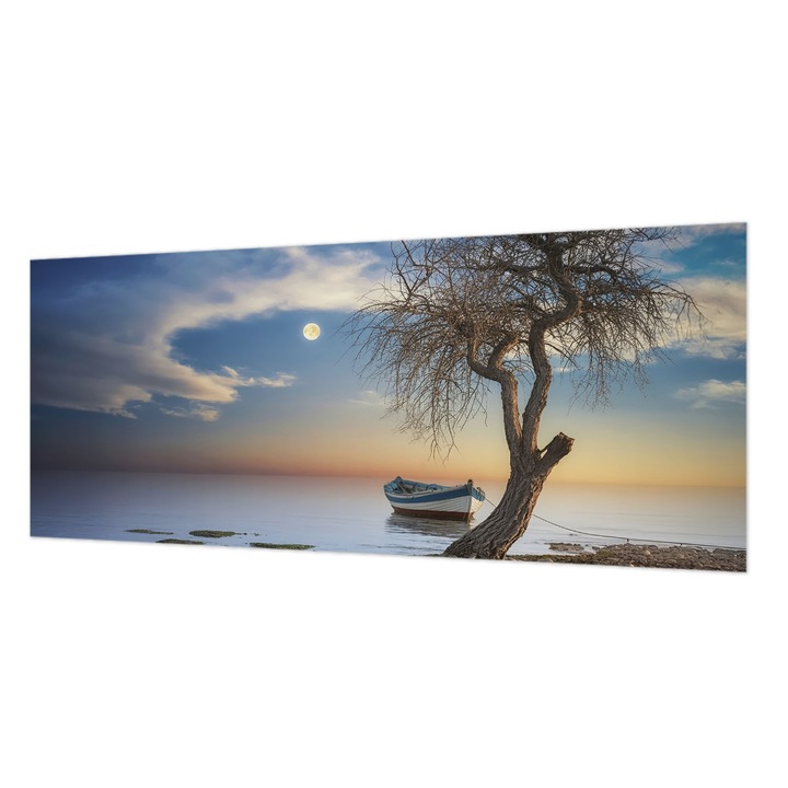 Dekor Tapéta, Wallfluent, Egy békés táj, Kék, 250 x 104 cm, Nem Szőtt, Öko, 010100060050000284954