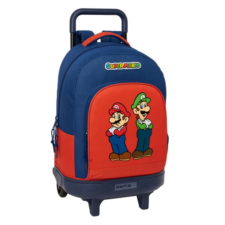 Ghiozdan Super Mario Mamma mia Rosu Bleumarin 33 x 45 x 22 cm